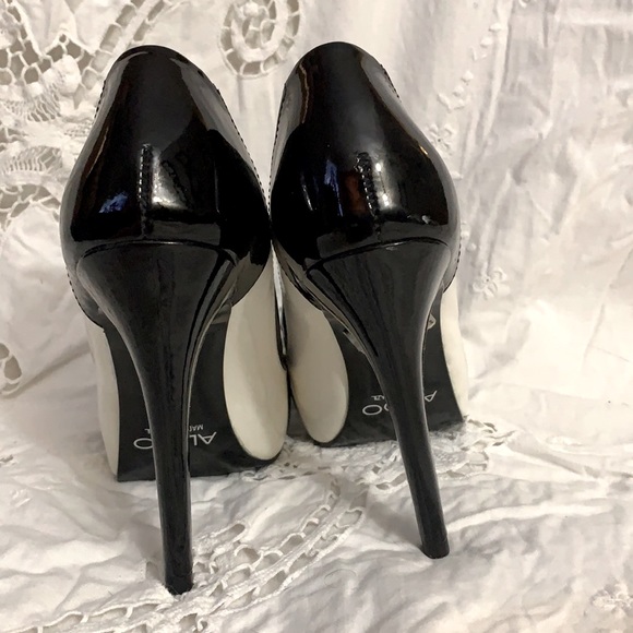 Aldo black and white stilettos . - Picture 4 of 5